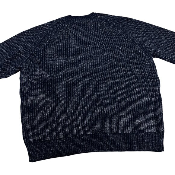Peter Millar Crown Crewneck Sweater Mens XXL SLIM Wool Blend Heather Navy NWT - Picture 7 of 9